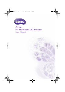 Manual BenQ CH100 Projector