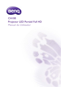 Manual BenQ CH100 Projetor