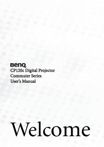 Manual BenQ CP120C Projector