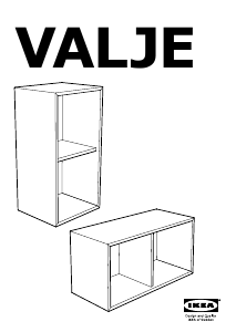 Manuale IKEA VALJE (68x30x35) Ripostiglio