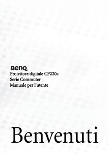 Manuale BenQ CP220c Proiettore