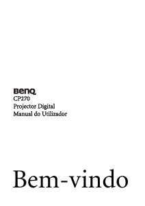 Manual BenQ CP270 Projetor