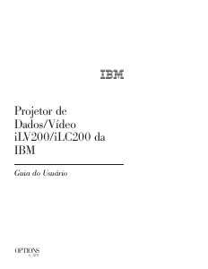 Manual IBM iLC200 Projetor