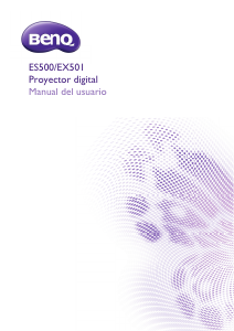 Manual de uso BenQ EX501 Proyector