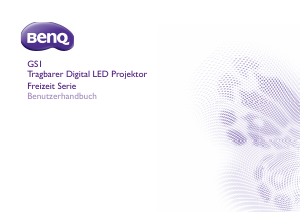 Bedienungsanleitung BenQ GS1 Projektor