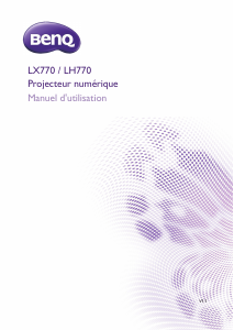 Mode d’emploi BenQ LH770 Projecteur