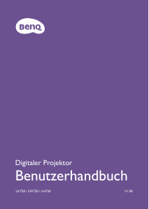 Bedienungsanleitung BenQ LW720 Projektor