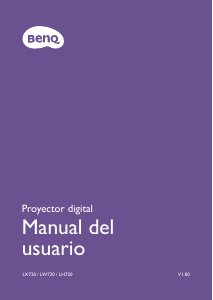 Manual de uso BenQ LW720 Proyector