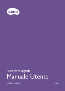 Manuale BenQ LW820ST Proiettore