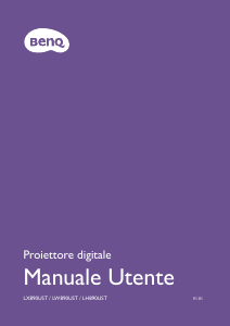 Manuale BenQ LW890UST Proiettore