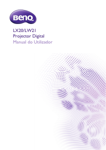 Manual BenQ LX20 Projetor