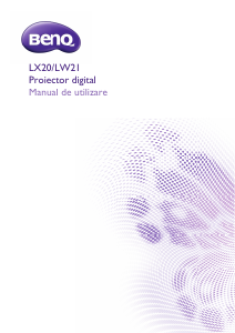 Manual BenQ LX20 Proiector