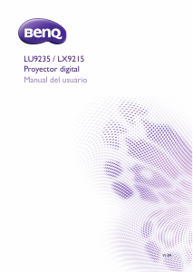 Manual de uso BenQ LX9215 Proyector