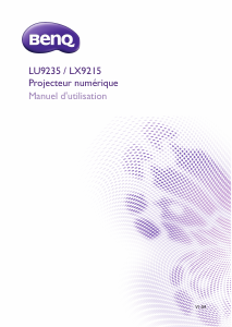 Mode d’emploi BenQ LX9215 Projecteur