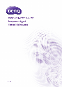 Manual de uso BenQ MH733 Proyector