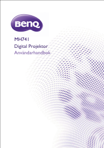 Bruksanvisning BenQ MH741 Projektor