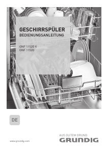 Bedienungsanleitung Grundig GNF 11520 Geschirrspüler