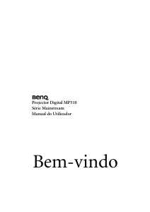 Manual BenQ MP510 Projetor