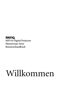 Bedienungsanleitung BenQ MP510 Projektor