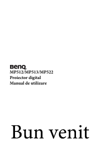 Manual BenQ MP513 Proiector