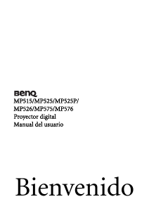 Manual de uso BenQ MP525P Proyector