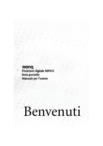 Manuale BenQ MP610 Proiettore