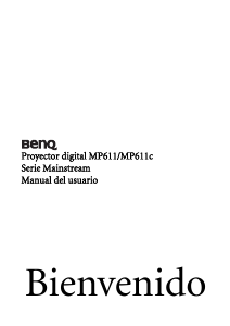 Manual de uso BenQ MP611C Proyector