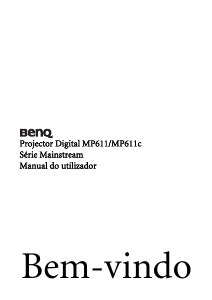 Manual BenQ MP611C Projetor