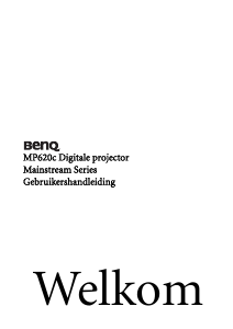 Handleiding BenQ MP620C Beamer