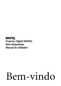 Manual BenQ MP620C Projetor