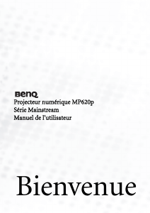 Mode d’emploi BenQ MP620P Projecteur