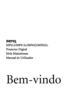 Manual BenQ MP622C Projetor