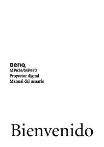 Manual de uso BenQ MP670 Proyector