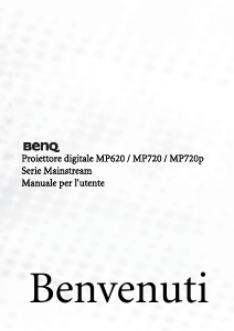 Manuale BenQ MP720P Proiettore