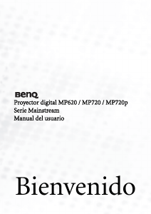 Manual de uso BenQ MP720P Proyector