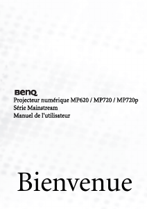 Mode d’emploi BenQ MP720P Projecteur