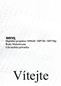Manuál BenQ MP720P Projektor