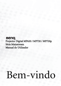 Manual BenQ MP720P Projetor