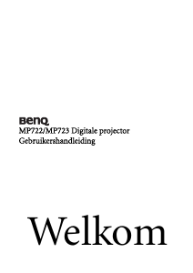 Handleiding BenQ MP722 Beamer