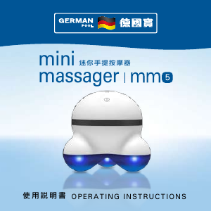 Handleiding German Pool MM5 Mini Massageapparaat