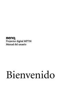 Manual de uso BenQ MP730 Proyector