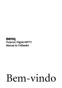 Manual BenQ MP771 Projetor