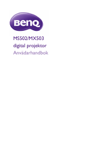 Bruksanvisning BenQ MS502 Projektor