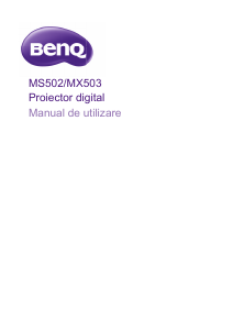 Manual BenQ MS502 Proiector