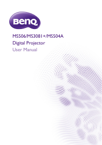 Manual BenQ MS506 Projector