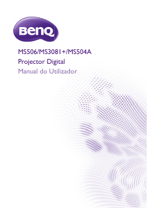 Manual BenQ MS506 Projetor