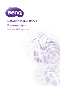 Manual de uso BenQ MS506 Proyector