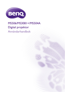 Bruksanvisning BenQ MS506 Projektor