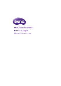 Manual BenQ MS616ST Proiector