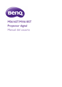 Manual de uso BenQ MS616ST Proyector